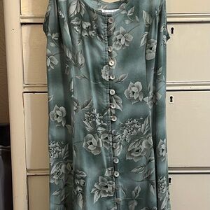 Vintage DBY Ltd Button-Down Dress in Frost